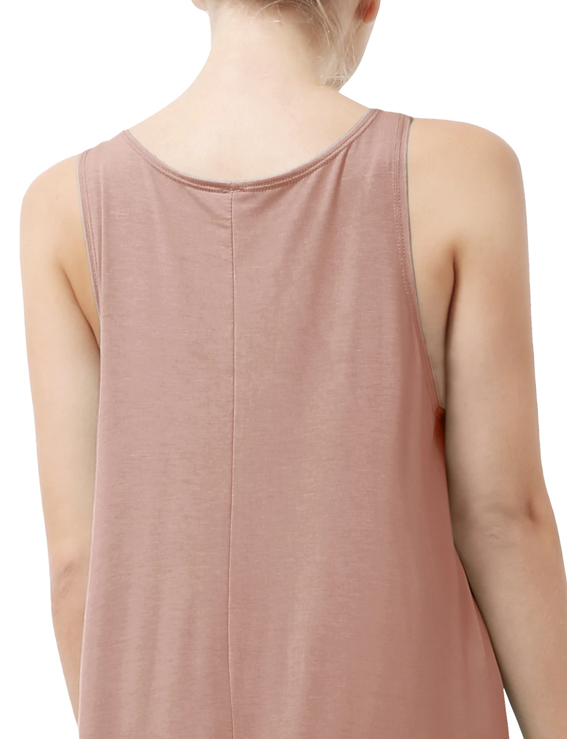 OFF WHITE Abito donna NE People maxi senza maniche lungo orlo a fazzoletto made in USA NEWDR16