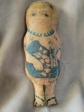 8” Antique Stuffed Rag Doll