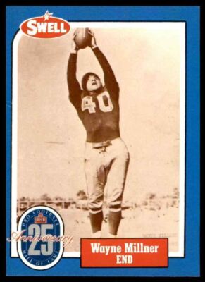 1988 Hall of Fame BLUE #83 Wayne Millner RARE Washington Redskins / Notre Dame