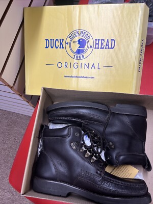 New In Box Duckhead Boots Brown Leather Cooper Size Vintage