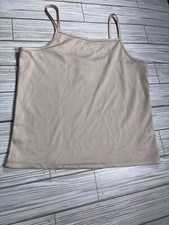 Belle du Jour Tan Spaghetti Strap Basic Shirt - Size XL Girls