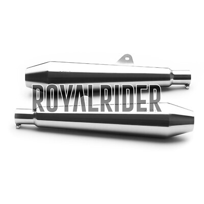 Royal Enfield Interceptor 650cc S S AEW Exhaust Silencer Pair TE 102