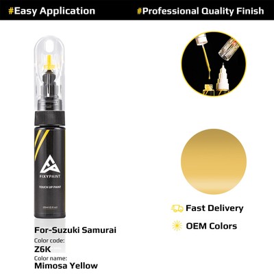 Touch Up Paint For Suzuki Samurai Code: Z6K Mimosa Yellow Easy DIY Scratch Fix