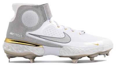 Nike Alpha Huarache Elite 3 Mid White Silver Metallic for Sale