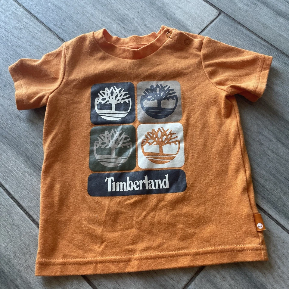Chicos Timberland Camisa Sudadera con Capucha Chaqueta Talla 12 Meses Lote de 2 Paquete Foto 2 de 4