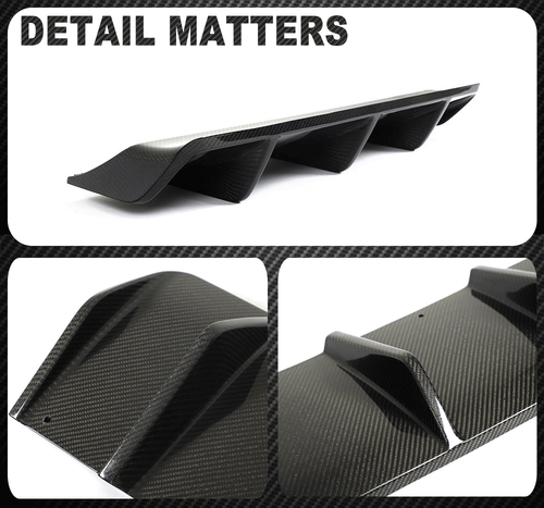 Für Porsche Macan 2022-2023 Echt Carbon Heckdiffusor Diffusor Heckansatz Spoiler - Bild 10 von 10