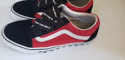 Vans Old skool off the Wall Red Black White With Checkered  display picture 3