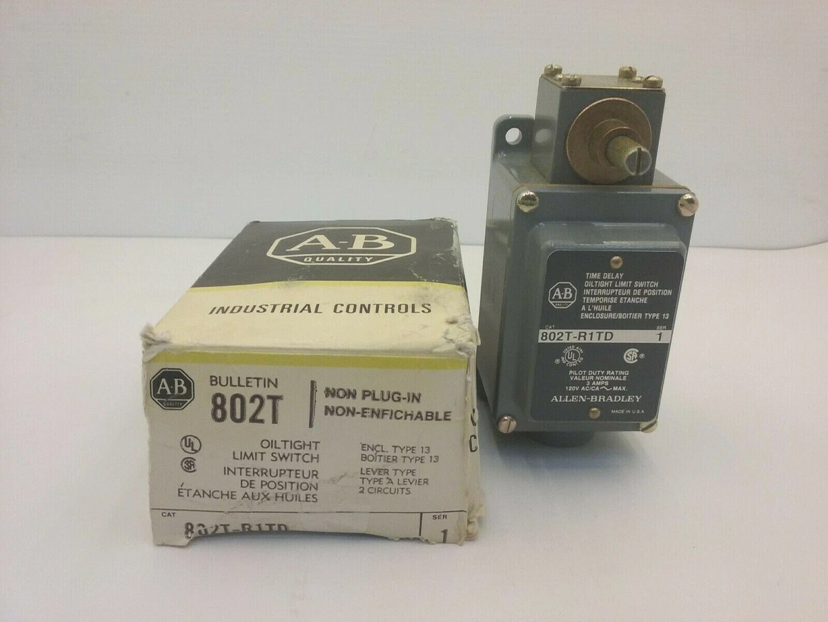 ALLENBRADLEY TIME DELAY OILTIGHT LIMIT SWITCH 802TR7TD, 40 OFF