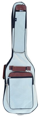 Bass Guitar Bag Fits Most Bass 46'' and Shorter into Kaki Double Padding 12mm