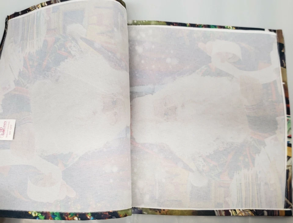 Long Printed Table Runner, 12"x70", CHRISTMAS, WINTER,SANTA WITH A RECEIPT, VL - Image 4 of 4