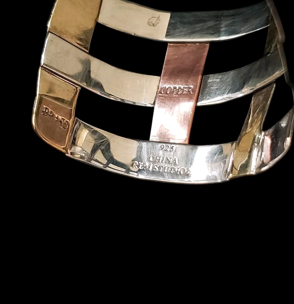 7" adj. RLM STUDIOS Solid Sterling Copper Brass W… - image 5