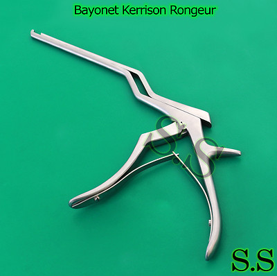 Pince Rongeur Chirurgicale Bayonet Kerrison 45° Up 3mm - Instrument Orthopédique Neuf, SS