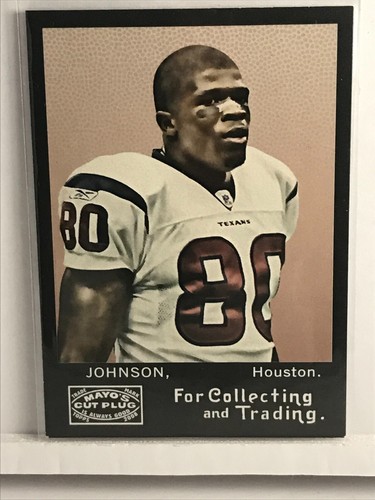 Andre Johnson 2008 Topps Mayo #172 and 2009 Upper Deck STARS IN ACTION #372 - Picture 4 of 12