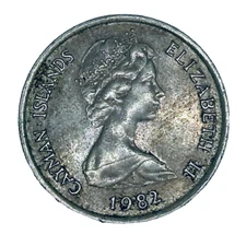 Cayman Islands 25c Coin 1982 Elizabeth II
