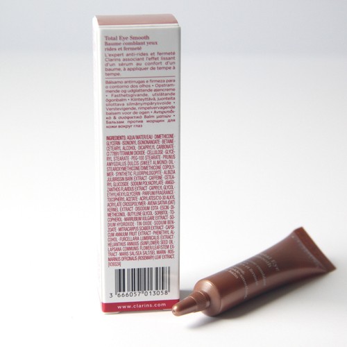 CLARINS TOTAL EYE SMOOTH FIRMING WRINKLE SMOOTHING EYE BALM TRAVEL SIZE - .2 OZ. - Picture 2 of 2