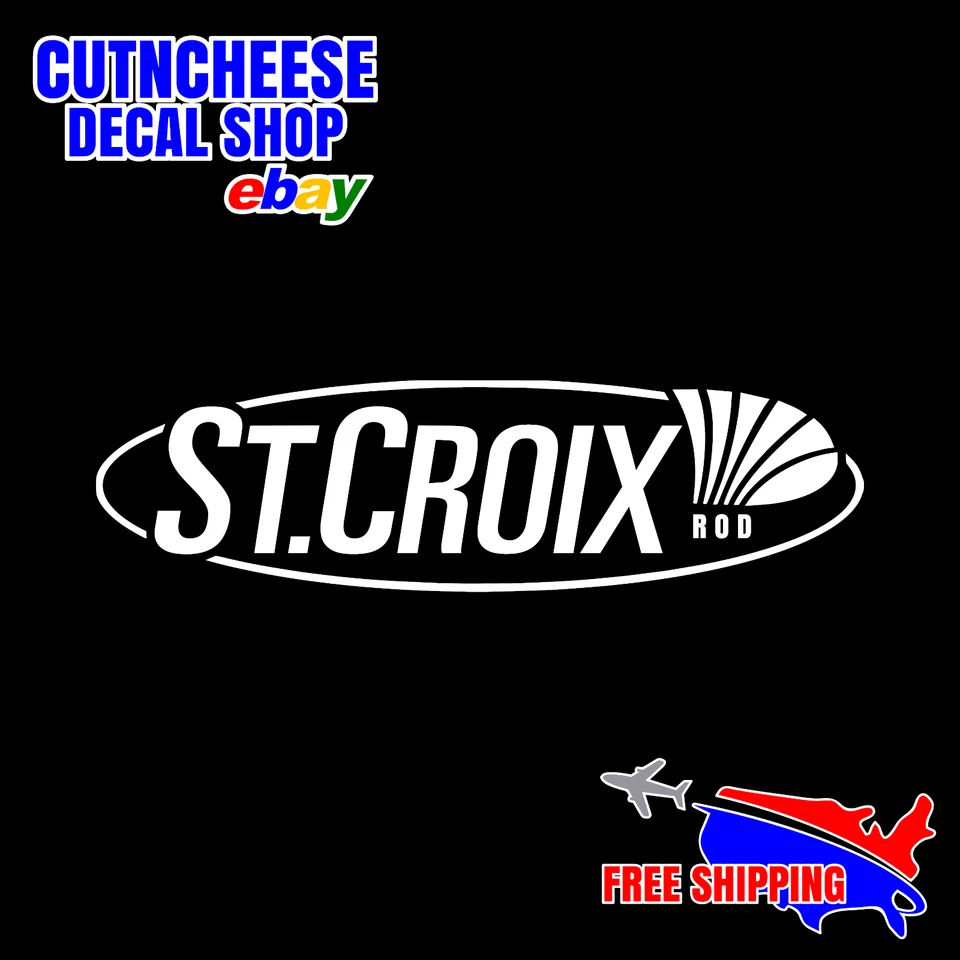 St. Croix Fishing Rods - Outdoors - Fishing Style Vinyl Decal Stickers
