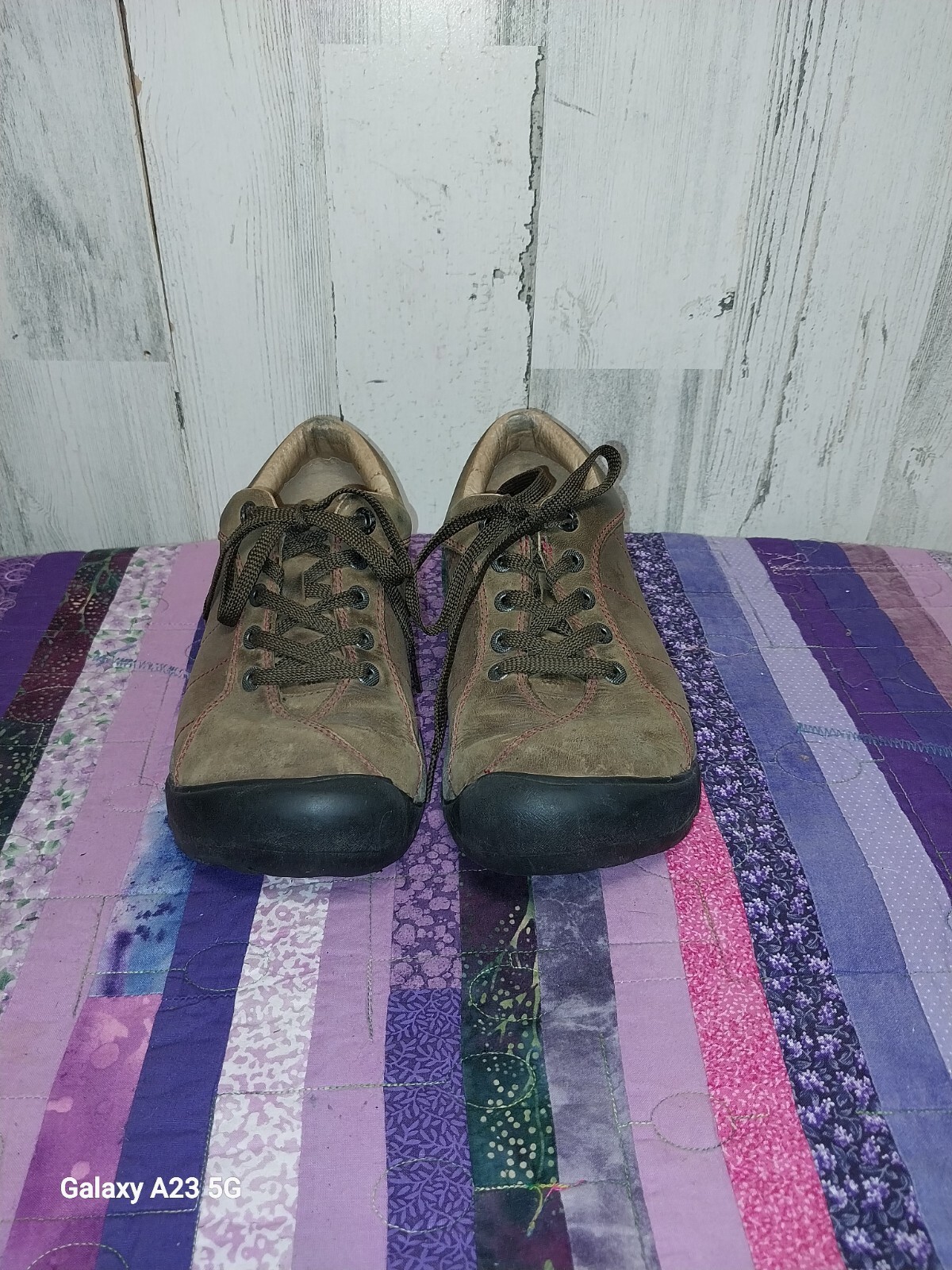 Scarpe da trekking outdoor KEEN Presidio taglia 7 da donna in pelle marrone