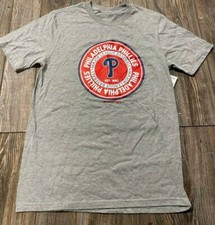 NWT Boys Philadelphia Phillies Nice Gray Short Sleeve Logo T-Shirt Large 14/16