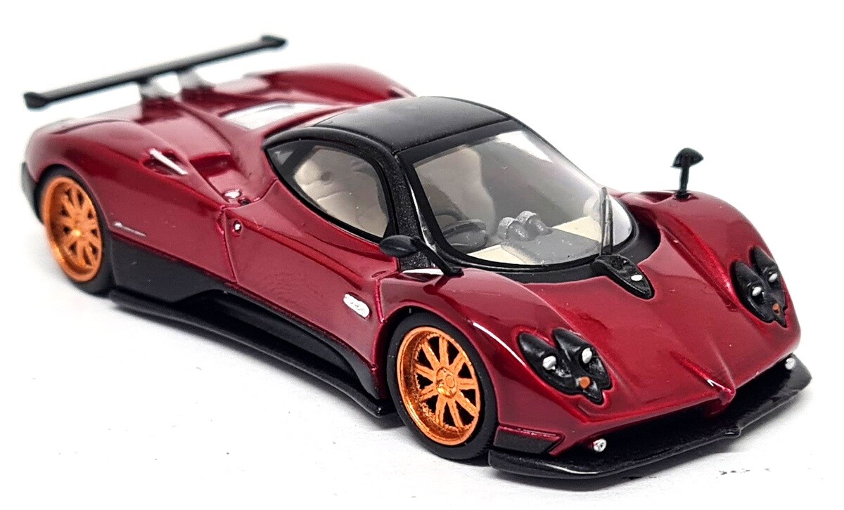 TSM 1/64 - Pagani Zonda F Rosso Dubai Red Supercar RHD 382 Diecast