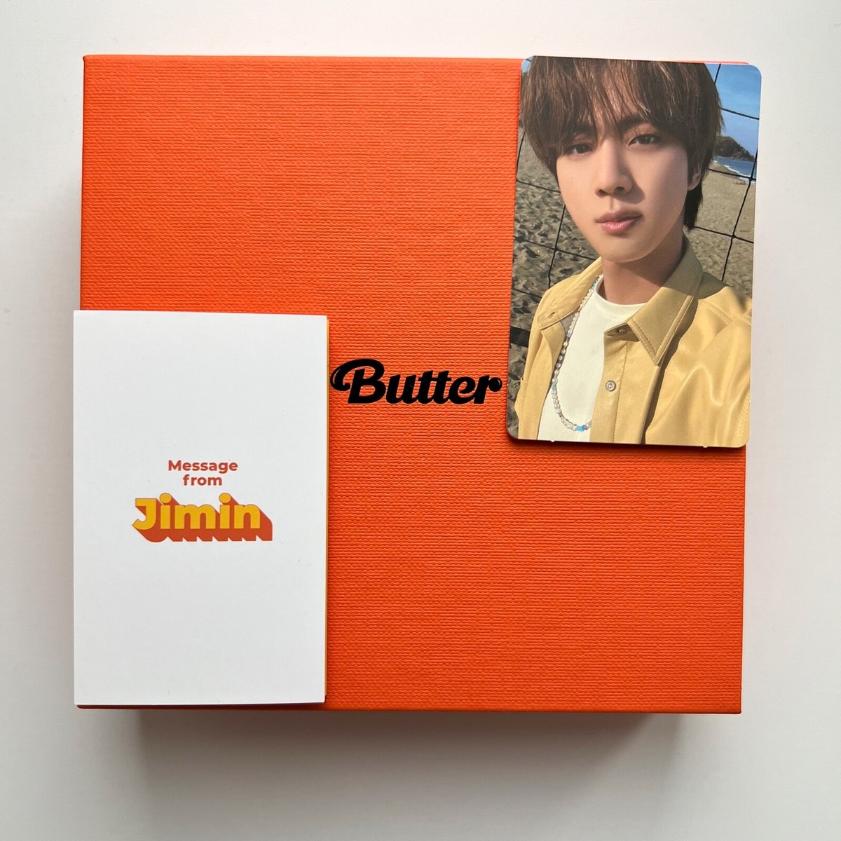 Butter【Peaches Ver.】 BTS Butter Album Peaches ver. opened, Jin photocard PC & Jimin