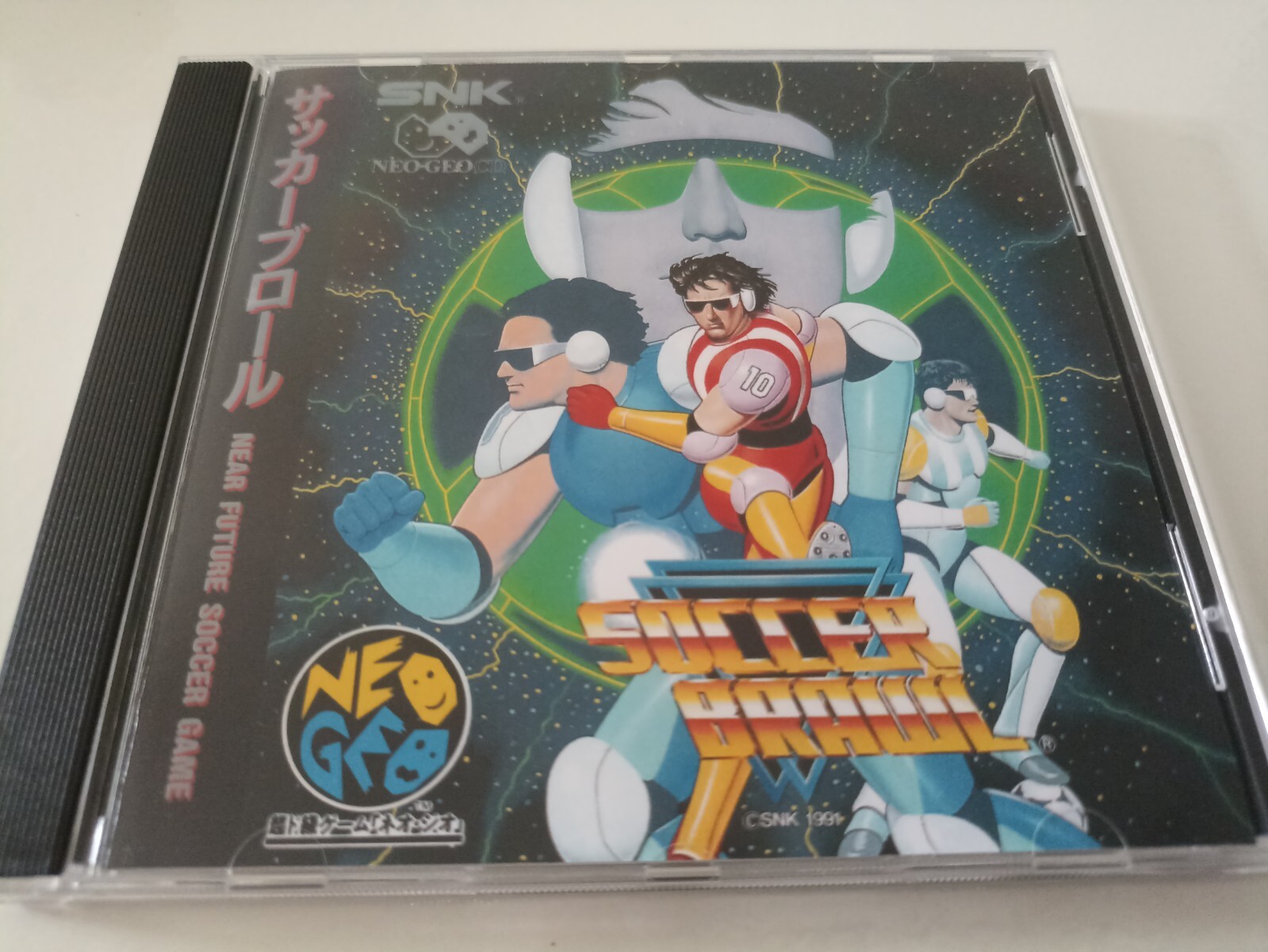 SNK Neo Geo CD CDZ Soccer Brawl cover and case replacement