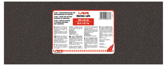 sera thermo-safe 100 x 40 cm Unterlegmatte Aquariumunterlage Sicherheitsunterlag