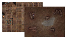 Warhammer 40k double-sided gaming mat from 40k starter set 30 by 22.4"