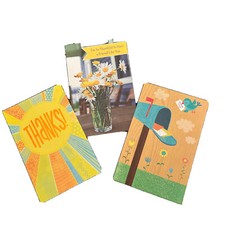 Amazing lot of 4 Colorful American Greeting Thank You Cards