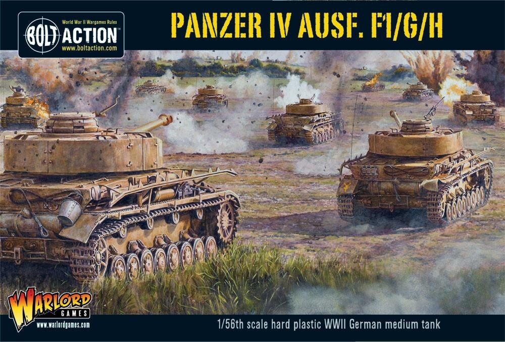 Panzer IV Ausf. F1/G/H Tank 1/56 Scale - Bolt Action - Warlord Games [New]