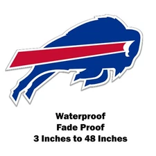 Waterproof & Nonfading Buffalo Bills Viny Decal / Sticker - Pick Your Size!