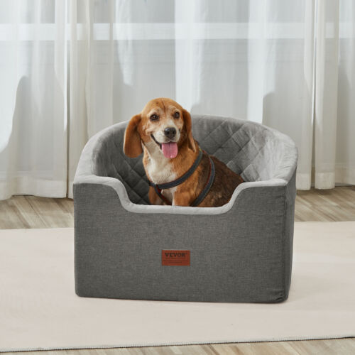 VEVOR Hunde Autositz Vorder/Rücksitz Hundesitz Auto 560x508x410mm 25kg Grau - Bild 8 von 12