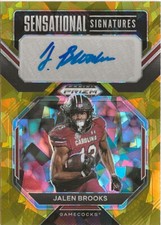 2023 Panini Prizm Jalen Brooks Cracked Ice Prizm Auto SP RC Dallas Cowboys