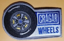 Cragar Wheels Patch worldwide shipping approx 2.25X4"