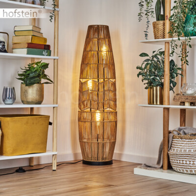 Boho Style Steh Stand Lampe Leuchte Wohn Schlaf Zimmer Raum Beleuchtung Seil