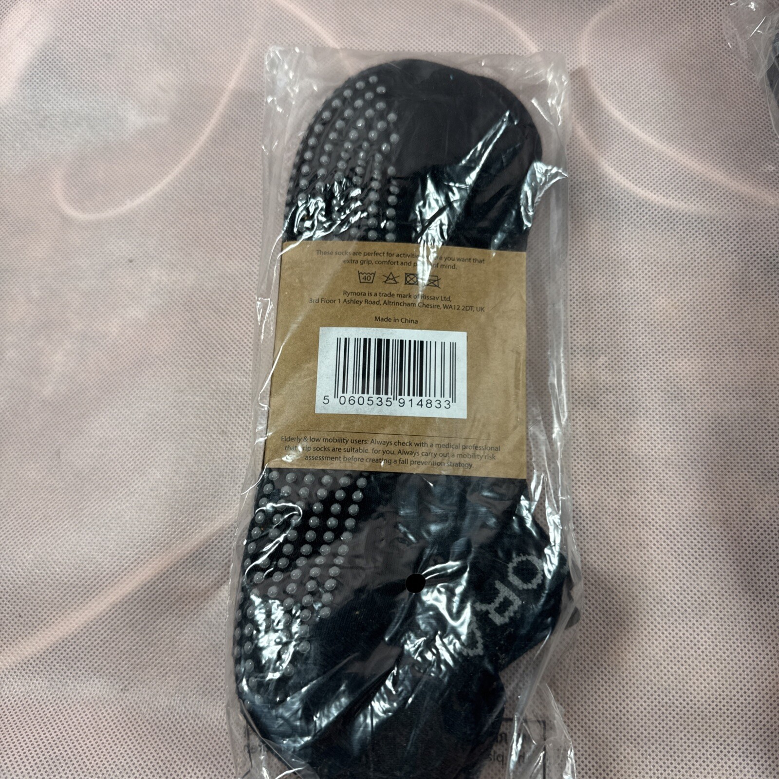 SAOLA RYMORA 4 Paia Calze Antiscivolo Grip Donna Taglia 5 8 Taglio Basso Imbottite Tacco Punta Suola