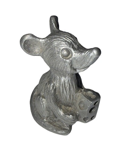 Schmid Pewter Figurine Little Mouse with Cheese - 第 1/4 張圖片