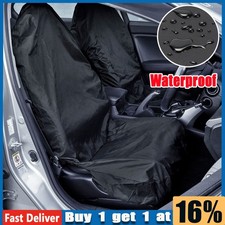 2Pcs Front Seat Covers Universal Car Van Black Waterproof Protector Anti-Dust