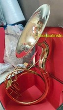 SOUSAPHONE TUBA 22"BELL PURE BRASS METAL IN GOLD POLISH MOUTHPC CASE FREE SHIP