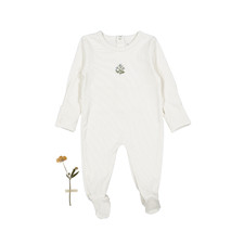 The Printed Romper - Zara Embroider Blue