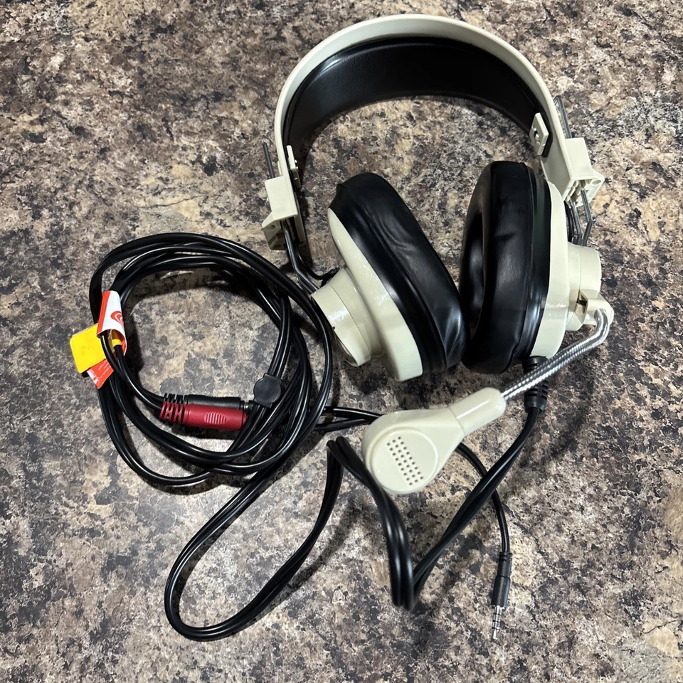 Fones de ouvido estéreo multimídia luxo vintage Califone 3066AV 3,5 MM com microfone - Imagem 2 de 4