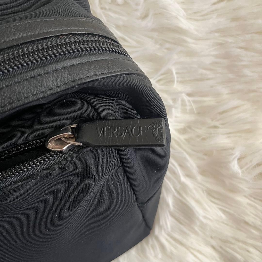 Versace VERSACE Second Bag Black with Dust Bag Used thumbnail 8