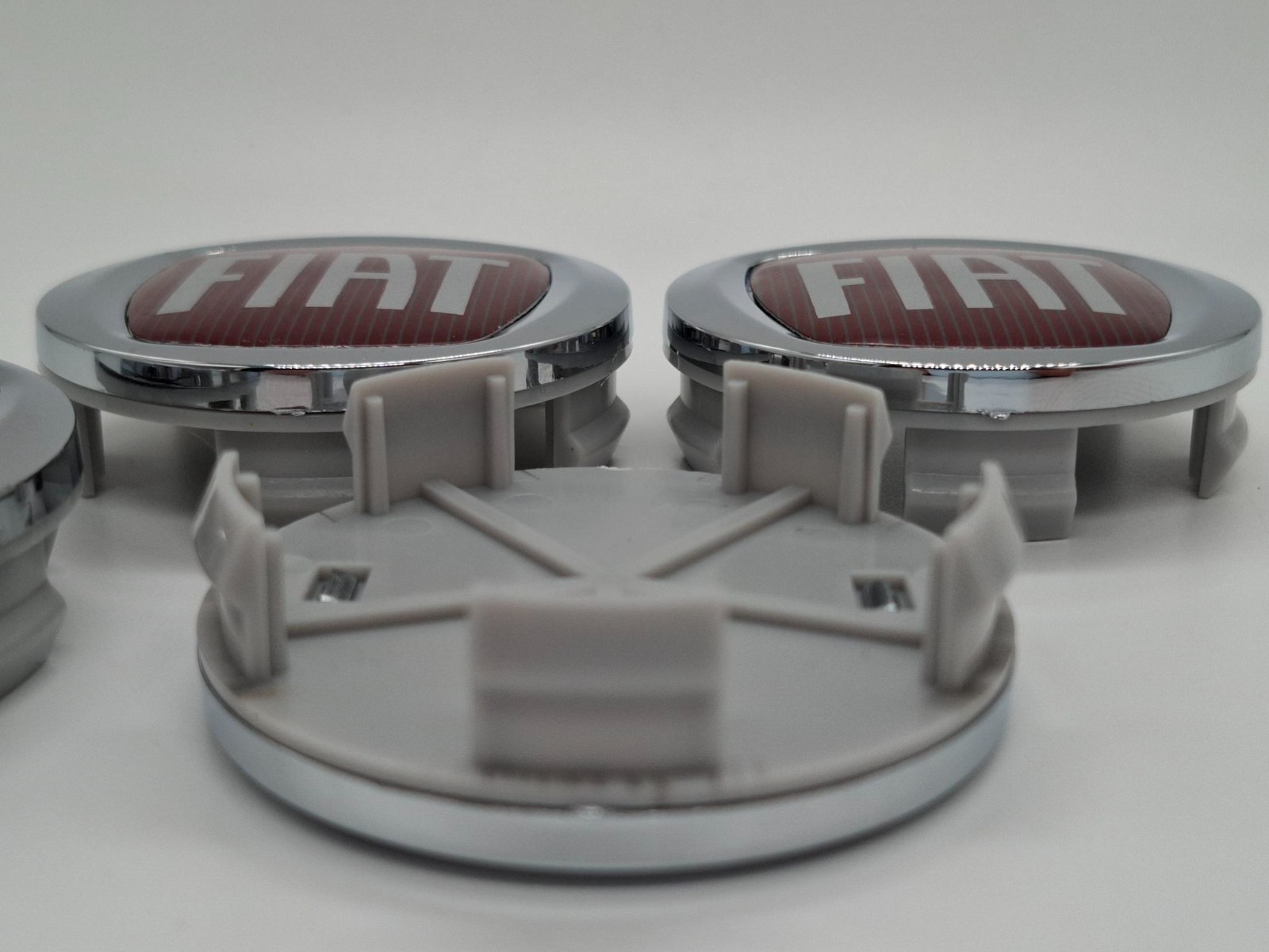 4 tappi coprimozzo per Fiat 60mm foto 4