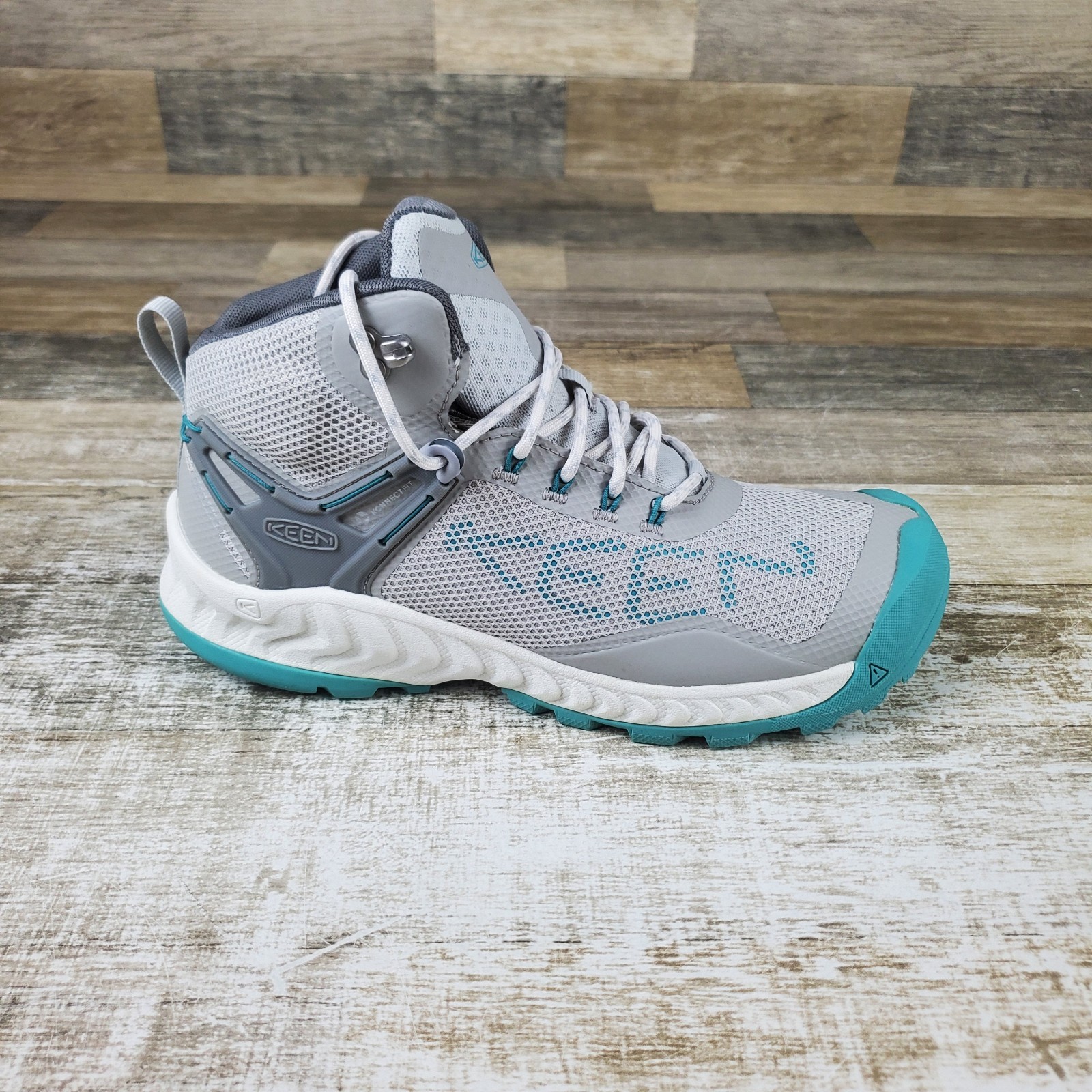 Scarpe da trekking donna Keen Nxis Evo taglia 9 Vapor porcellana stringate medie impermeabili