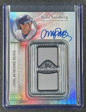 RYNE SANDBERG 2025 TOPPS STERLING #SWA-RS SWINGS GU JERSEY AUTO 20/25 CUBS
