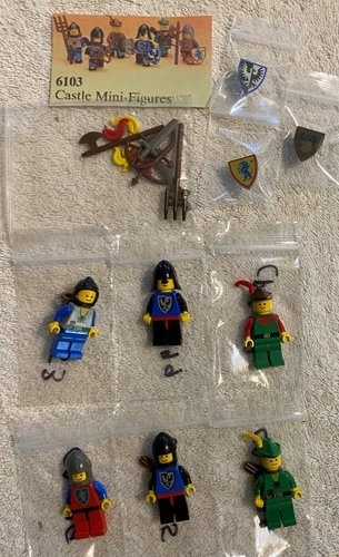 Lego - 3 Castle Sets: 6103, 6038 & 1596 All 100% Complete, No Boxes, No Instruct