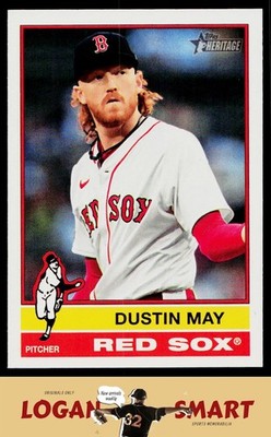 Dustin May 2025 Topps Heritage #687 Boston Red Sox