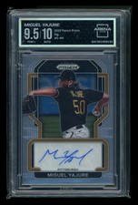 2022 Panini Prizm Miguel Yajure #S-MY Autograph Baseball Arena Club 9.5