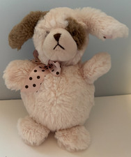 Bearington Baby Collection Pink Soft Dog Plush Stuffy Stuffed Animal EUC 8"
