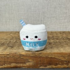 Squishmallow Squishville - Melly Milk Cartoon Food Plush (Multi Buy Discount)