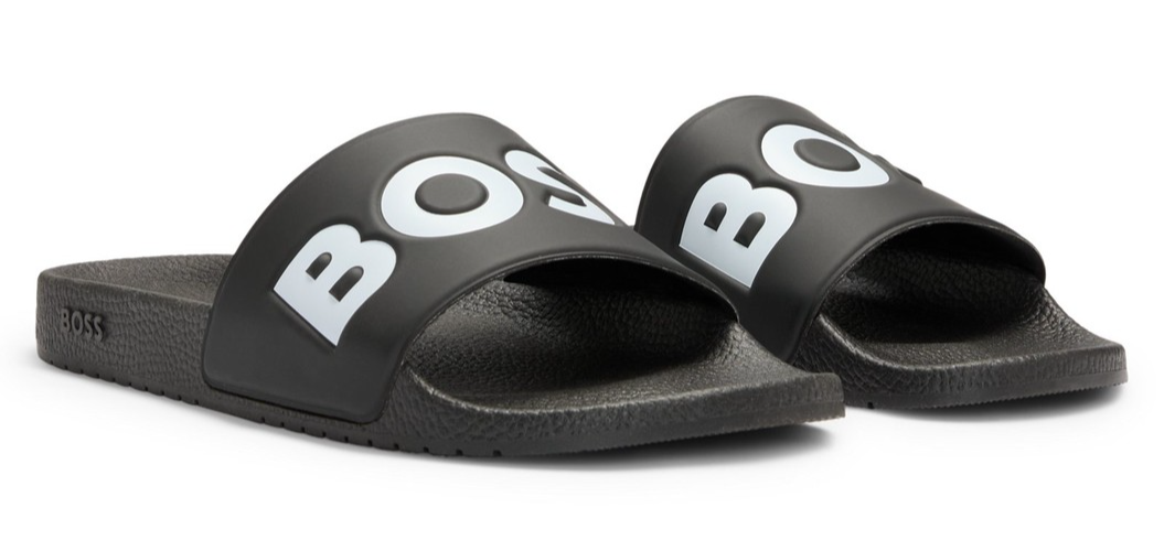 HUGO BOSS Italian-Made Aryeh Slide Mens Slides 7-12 Sandals 